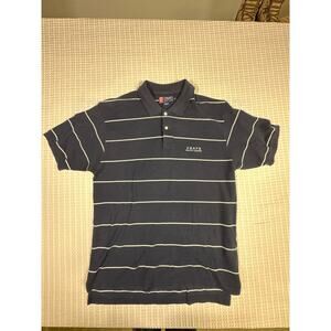 Chaps Ralph Lauren Striped Polo Shirt Navy White Classic Preppy Mens M
